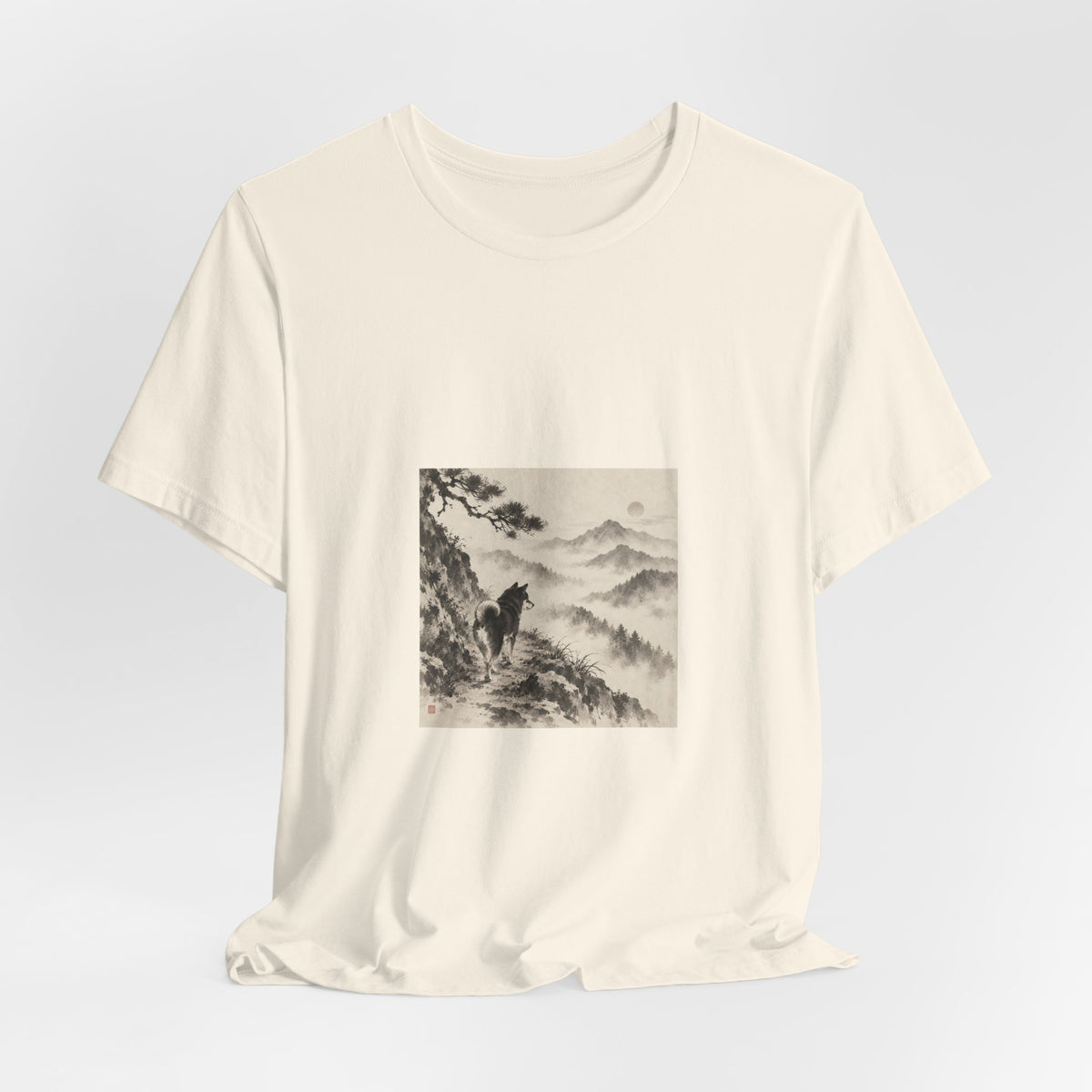Misty Road | Shiba Inu Sumi-e T-shirt