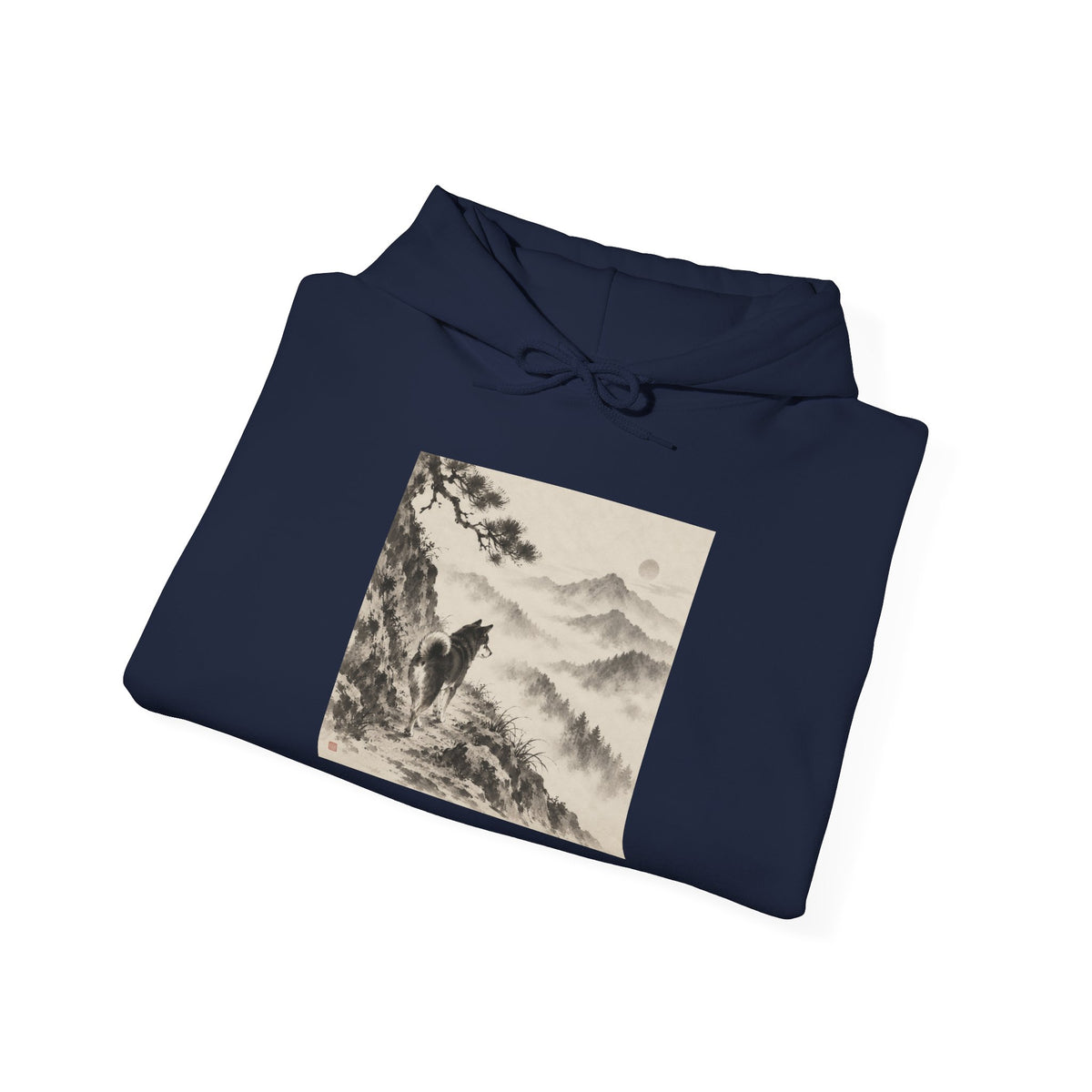 Misty Path | Shiba Inu Sumi-e Hoodie