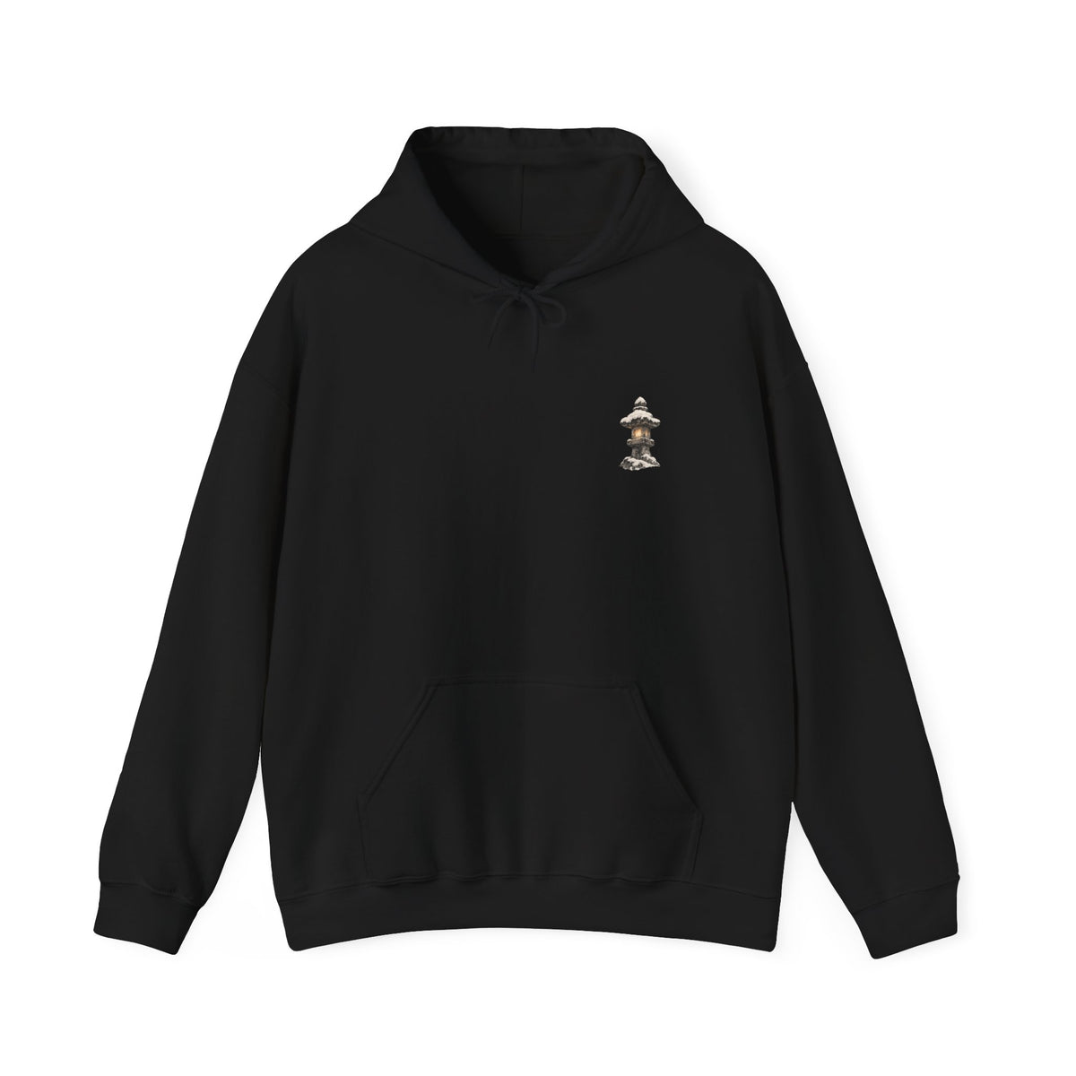 Snow Lantern | Shiba Inu Sumi-e Art Hoodie