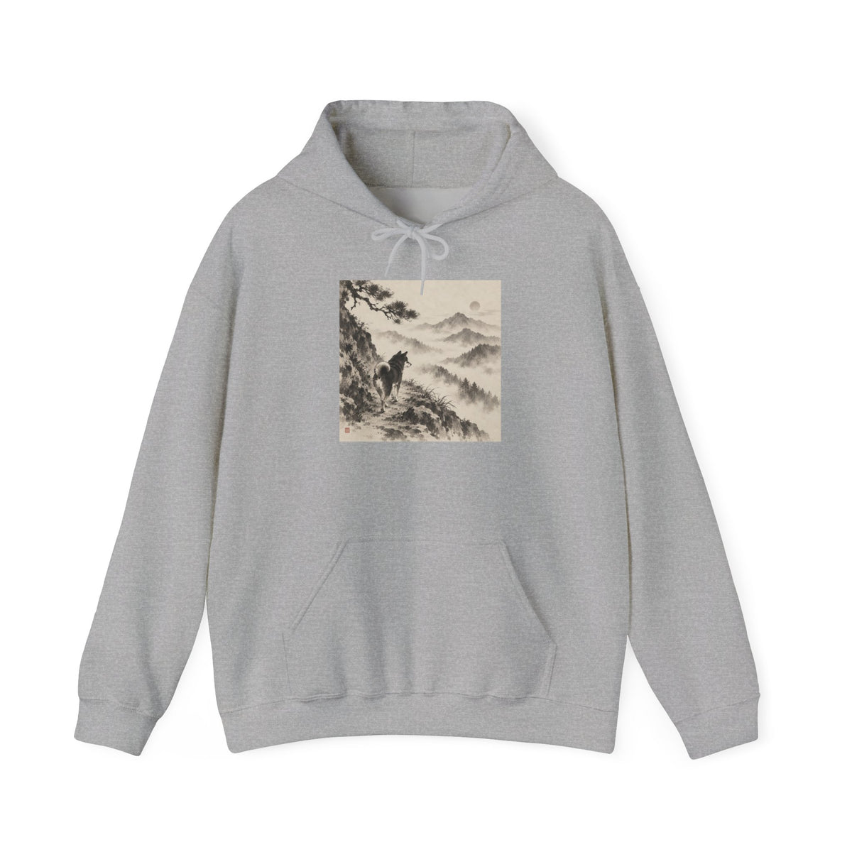 Misty Path | Shiba Inu Sumi-e Hoodie