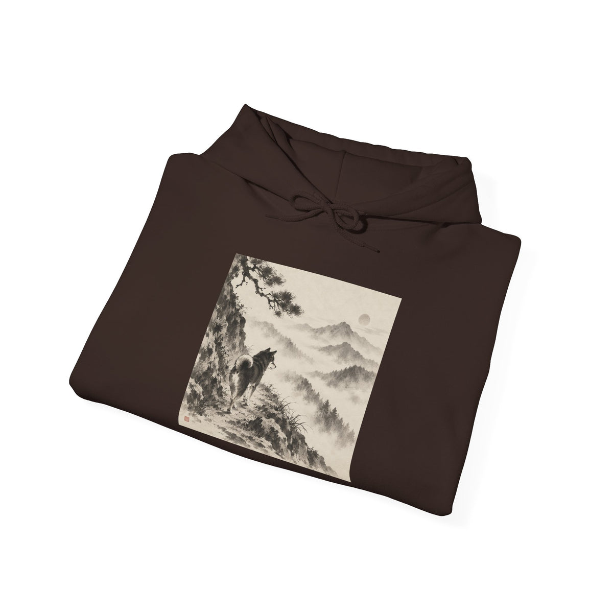 Misty Path | Shiba Inu Sumi-e Hoodie