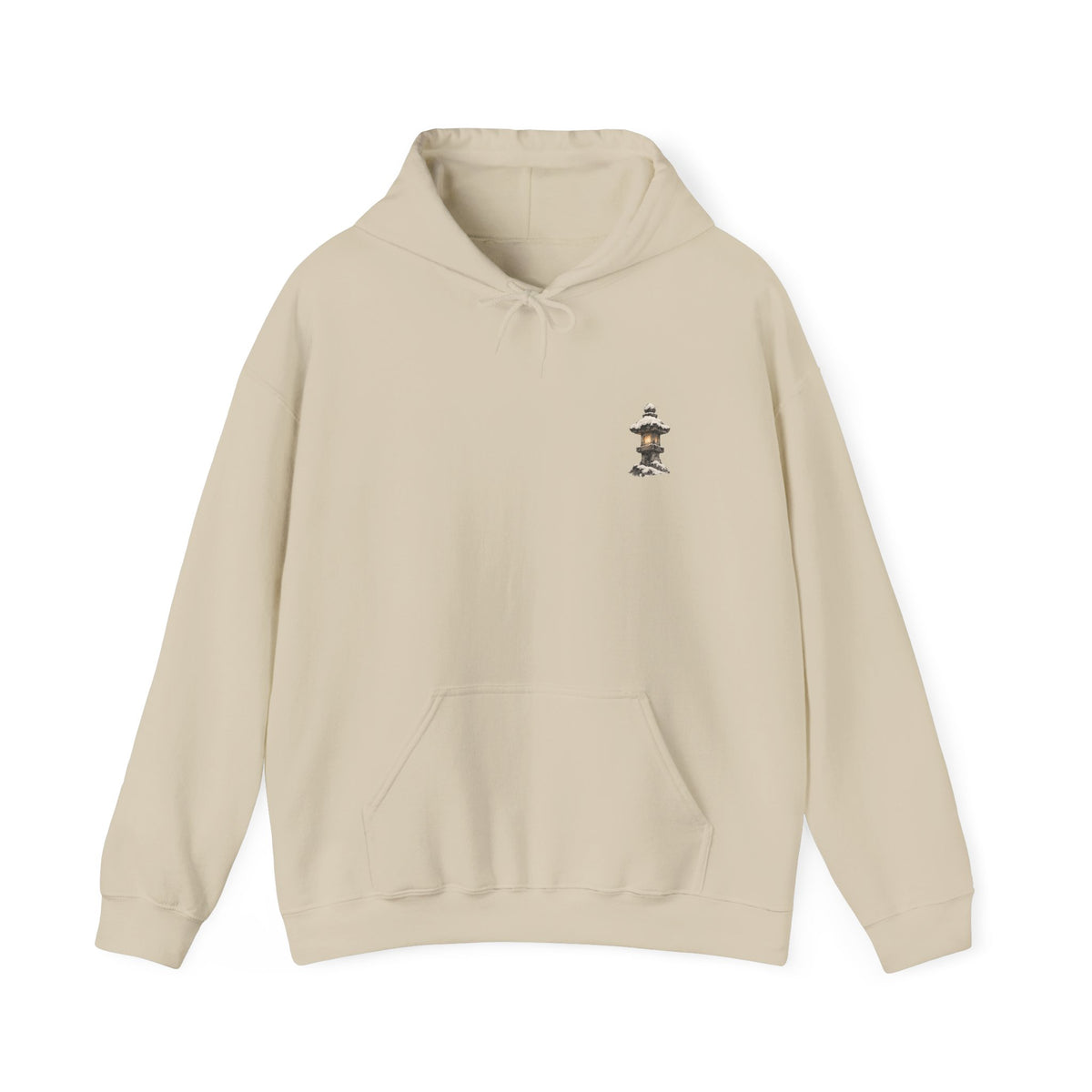 Snow Lantern | Shiba Inu Sumi-e Art Hoodie