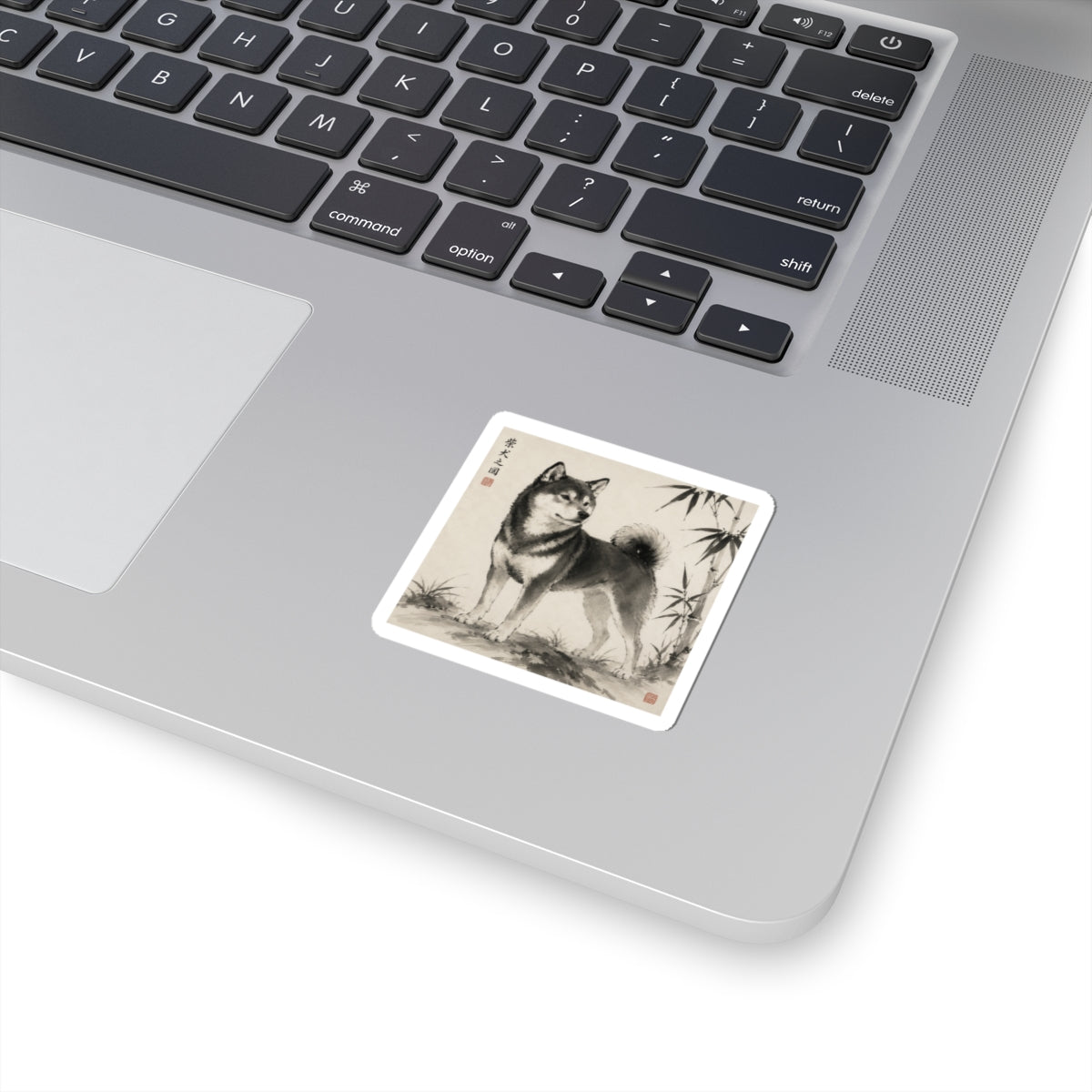Shiba Inu Sumi-e Sticker
