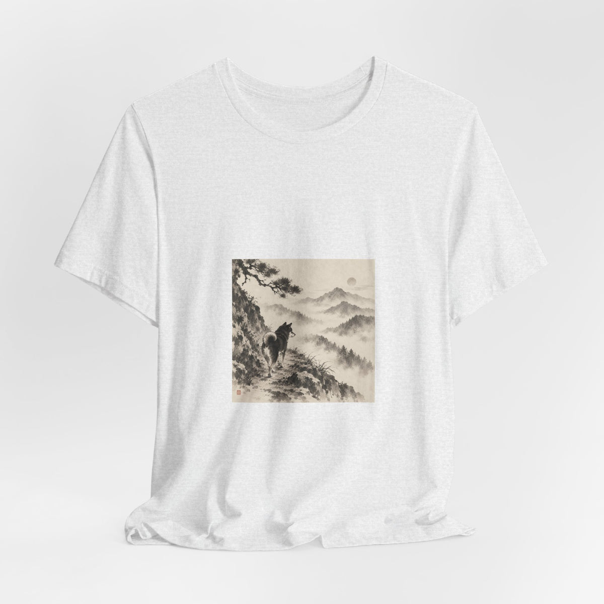 Misty Road | Shiba Inu Sumi-e T-shirt
