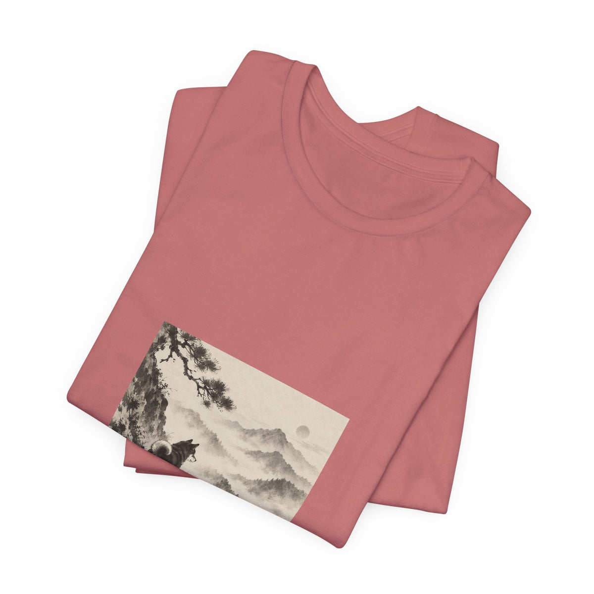 Misty Road | Shiba Inu Sumi-e T-shirt