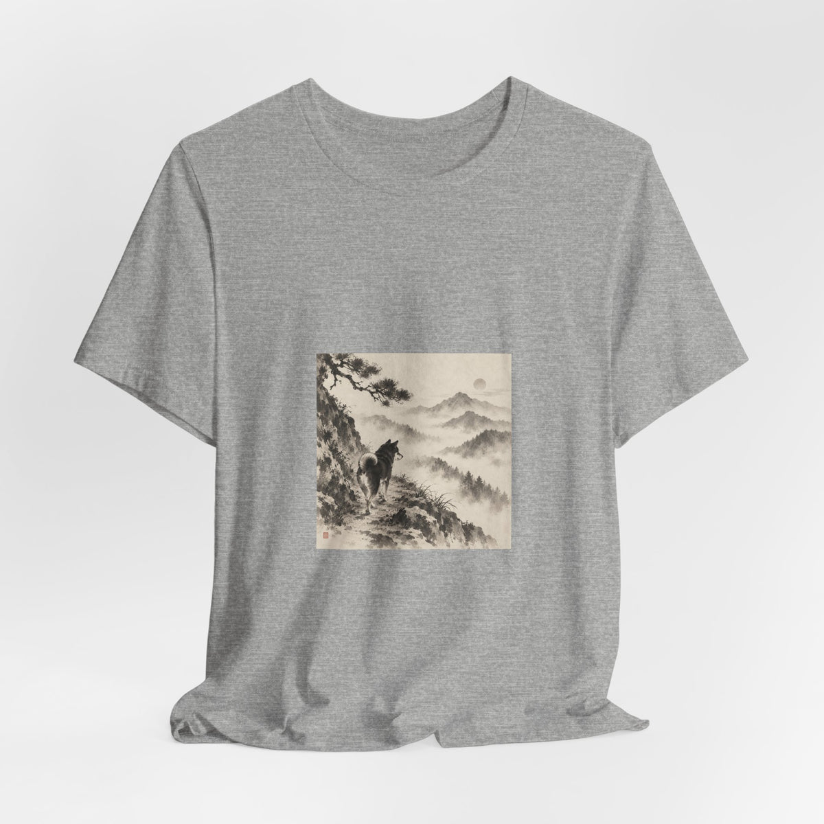 Misty Road | Shiba Inu Sumi-e T-shirt