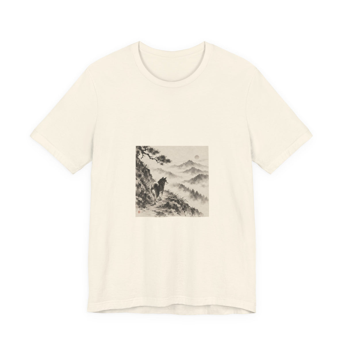 Misty Road | Shiba Inu Sumi-e T-shirt