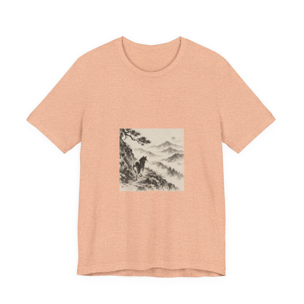 Misty Road | Shiba Inu Sumi-e T-shirt