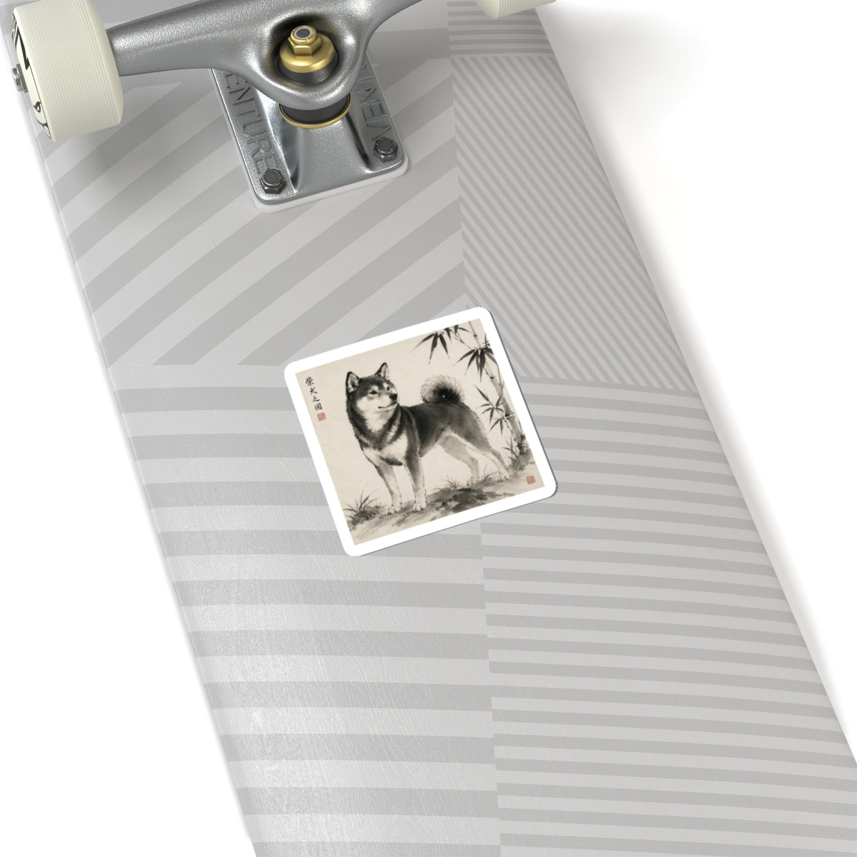 Shiba Inu Sumi-e Sticker