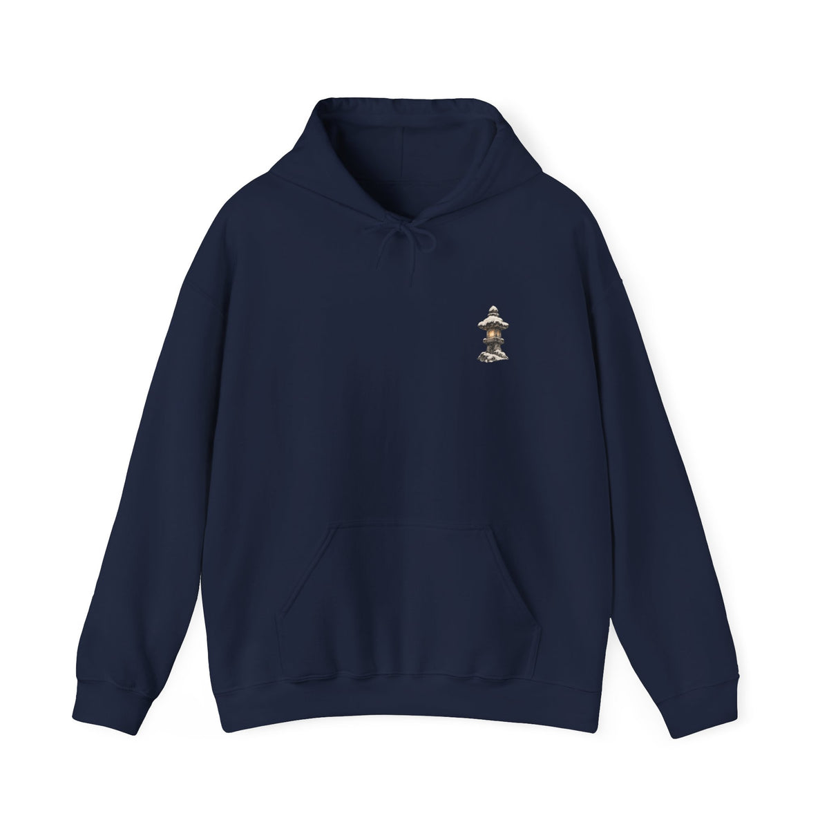 Snow Lantern | Shiba Inu Sumi-e Art Hoodie